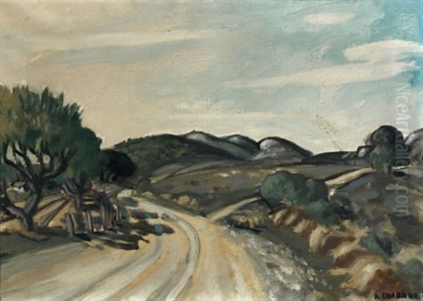 Route De Provence Oil Painting by Auguste Chabaud