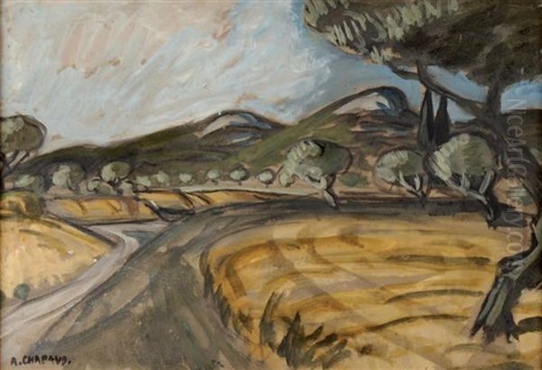 Paysage Provencal Oil Painting by Auguste Chabaud