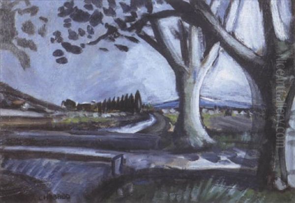 Paysage De Provence Oil Painting by Auguste Chabaud