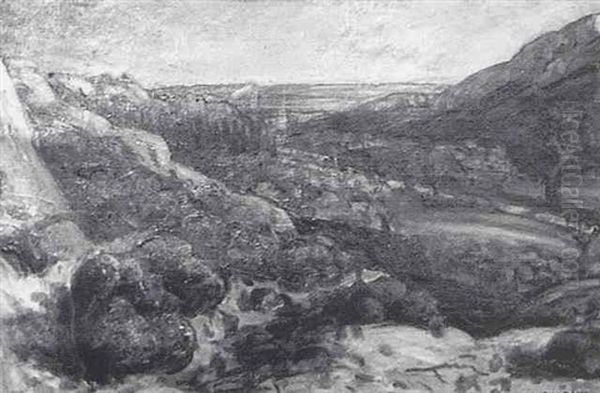 Paysage De Provence Oil Painting by Auguste Chabaud