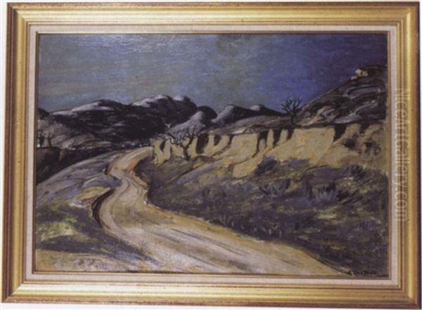 Pres De Lourmarin Oil Painting by Auguste Chabaud
