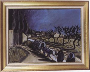 Carriole Sur Un Chemin Carriole Sur Un Chemin