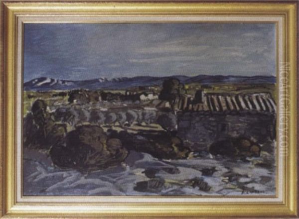 Mas En Provence Oil Painting by Auguste Chabaud