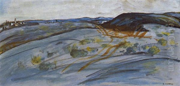 Paysage Des Alpilles Oil Painting by Auguste Chabaud
