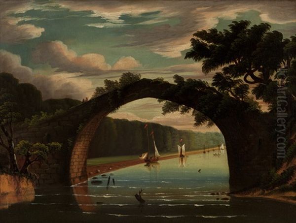 Bridge Of Doon (brig O'doon), South Ayrshire, England Oil Painting by Thomas Chambers