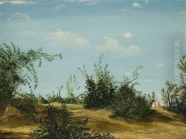 Summerly Walk Oil Painting by Theodore Champion