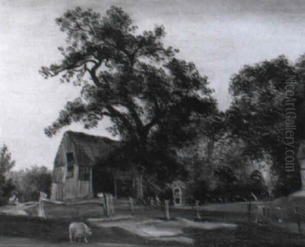 Alte Eichen Oil Painting by Theodore Champion