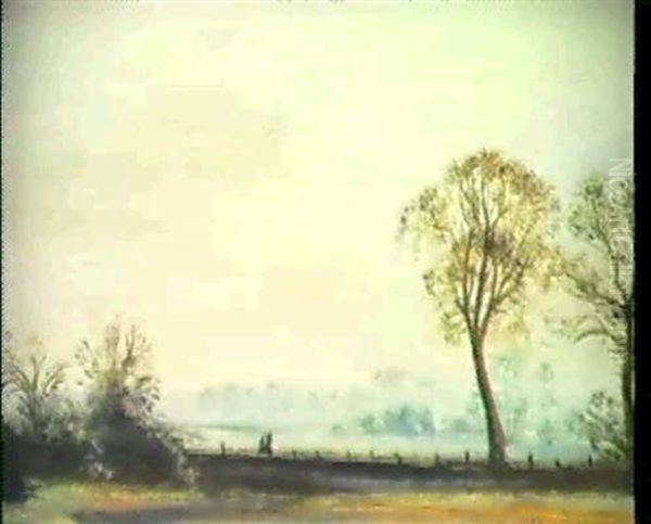 Niederrheinlandschaft Oil Painting by Theodore Champion