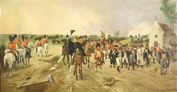 The Salute Oil Painting by Eugene Chaperon