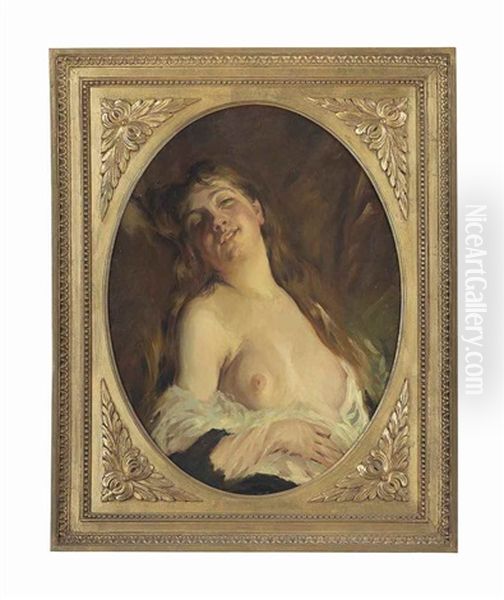 Reverie Oil Painting by Charles Joshua Chaplin