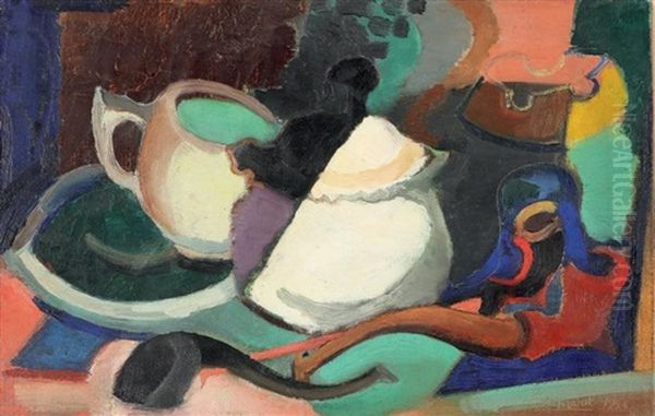 Les Pipes Oil Painting by Youla, Jules Chapoval