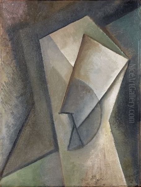 Composition Geometrique Beige Et Grise Iv Oil Painting by Jules (Youla) Chapoval