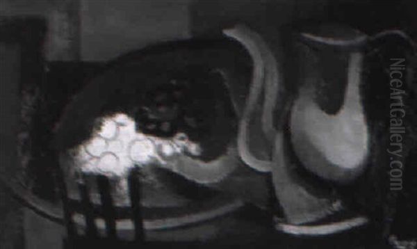Nature Morte A La Cafetiere Oil Painting by Jules (Youla) Chapoval