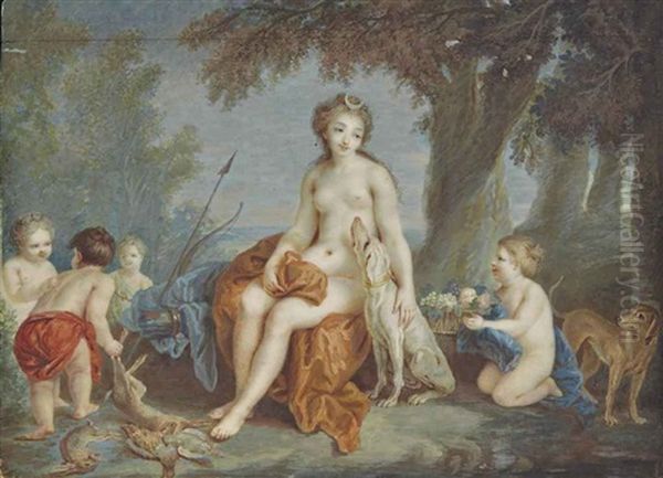 Diane, Le Retour De La Chasse Oil Painting by Jacques Charlier