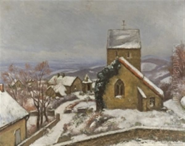 Uchon, Saone-et-loire Oil Painting by Louis Charlot