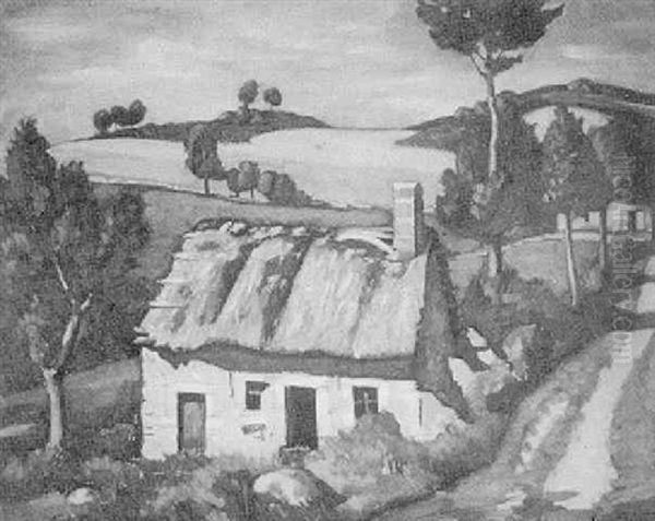Chaumiere Oil Painting by Louis Charlot