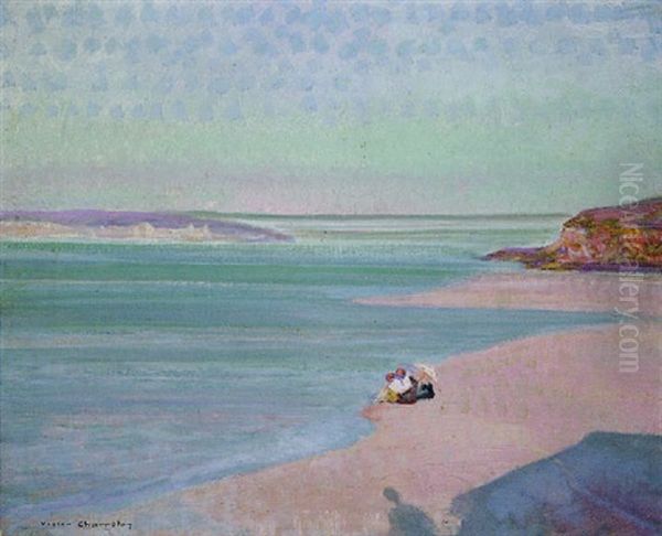 La Plage De Raz Oil Painting by Victor Charreton