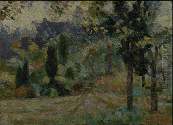 Printemps A Saint Amand Oil Painting by Victor Charreton