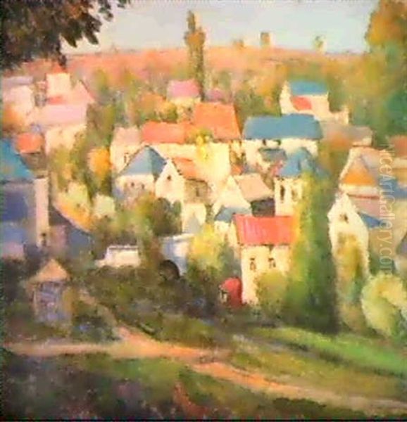 Le Village Oil Painting by Victor Charreton