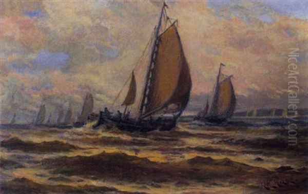 A Fresh Day Oil Painting by Henry Chase