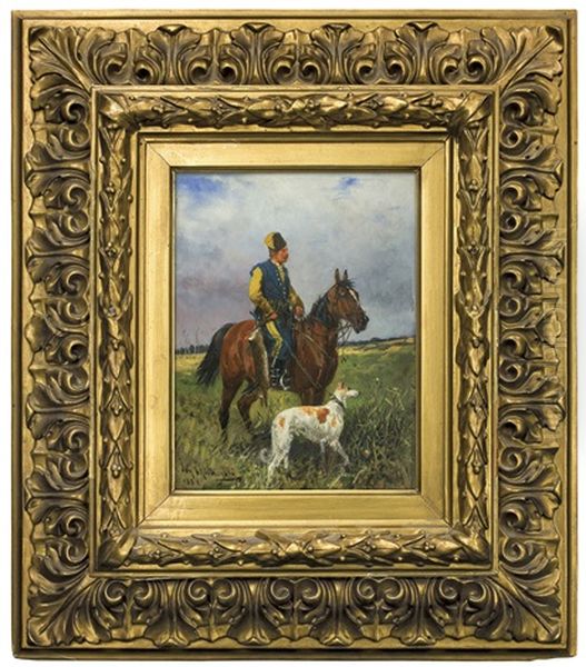 After The Hunt Oil Painting by Jan van Chelminski