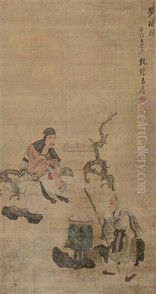 Characters Oil Painting by  Chen Hongshou