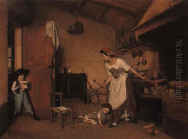 La Maschera Oil Painting by Gaetano Chierici