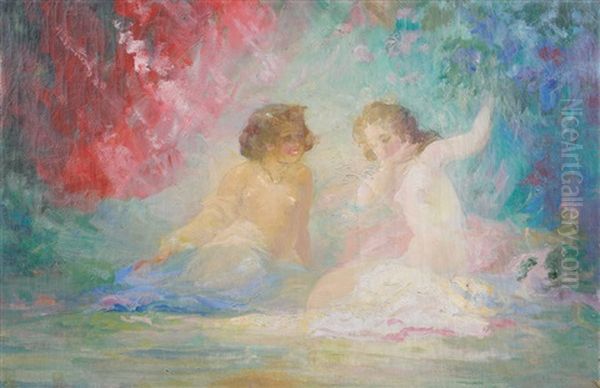 Baigneuses Oil Painting by Pavel Dmitrievitch Chmarov