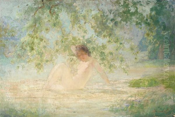 Baigneuse Oil Painting by Pavel Dmitrievitch Chmarov