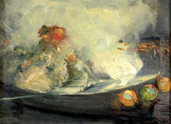 La Fete Nautique Oil Painting by Pavel Dmitrievitch Chmarov