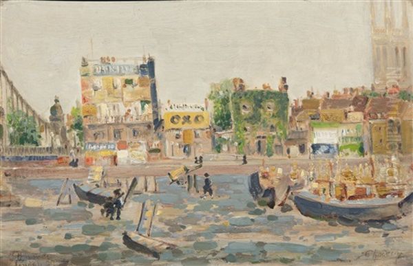 Mestsky Prospekt Oil Painting by Cenek Chodera