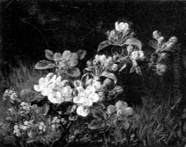 Spring Blossoms Oil Painting by Anthonie Eleonore (Anthonore) Christensen