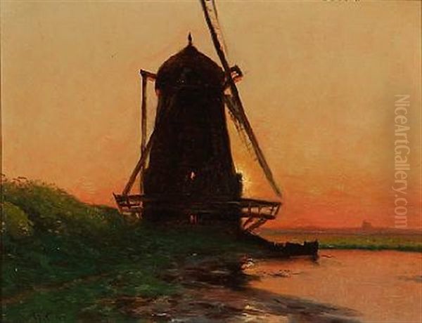 Ved Ringholm, (nykobing, Sjaelland) Oil Painting by Godfred Christensen
