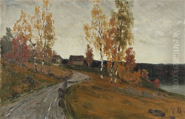 Morning Oil Painting by Fanny Maria Churberg