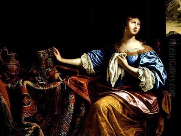 Vanitas (attributed To Pier Francesco Cittadini And Luca Ferrari Da Reggio) Oil Painting by Pier Francesco Cittadini