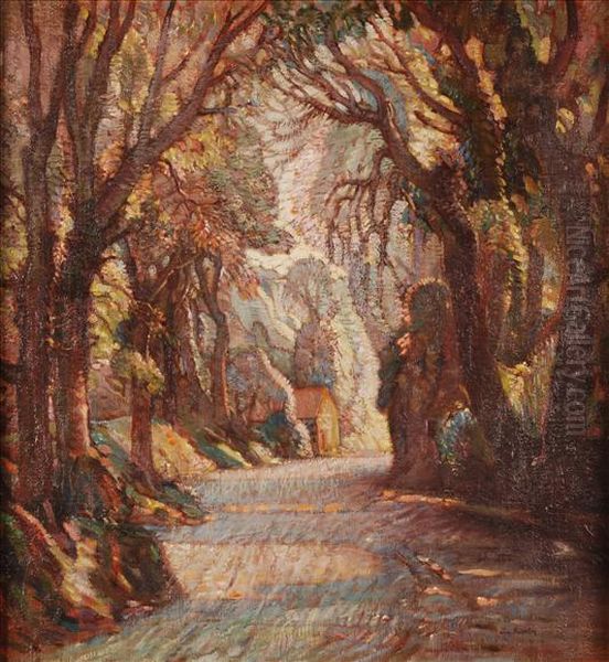 The Coombe, Newlyn Oil Painting by Tom Anderton