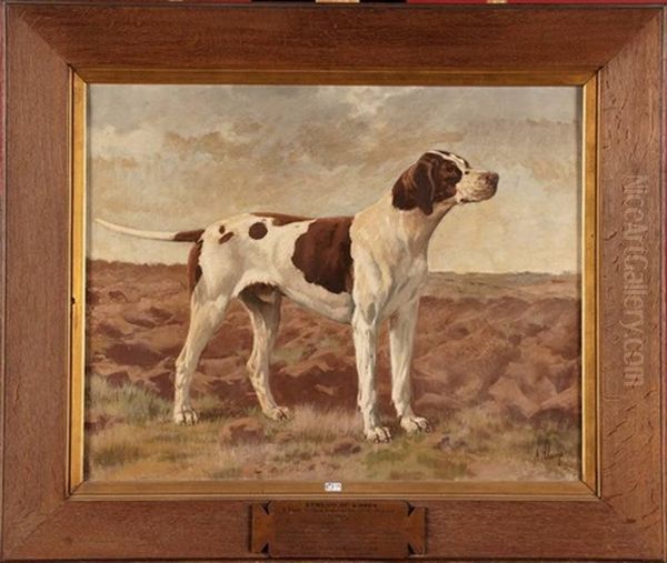 Portrait Du Chien Bendigo Oil Painting by Alexandre Clarys