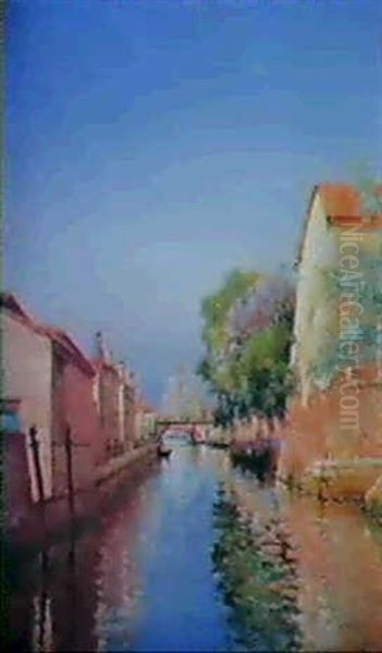 Canal Du Ceneiro Oil Painting by Marie Joseph Leon Clavel