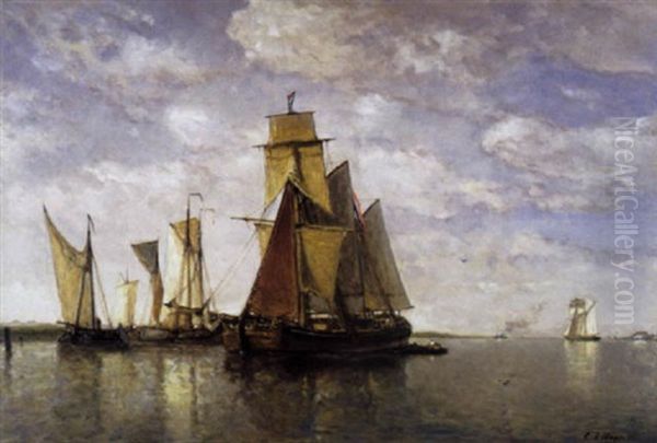 Marine Oil Painting by Paul Jean Clays