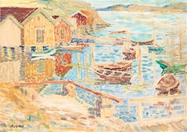 Sjobodar Och Batar Oil Painting by Agnes Cleve