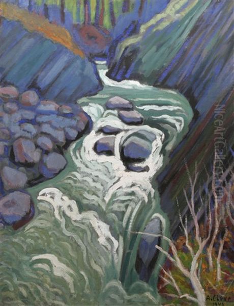 Jormsvattnet, Jormliden Oil Painting by Agnes Cleve