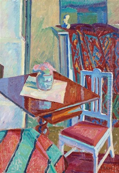 Interior Oil Painting by Agnes Cleve