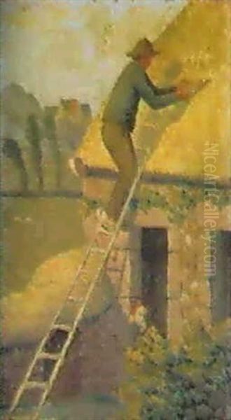 Le Chaumier Oil Painting by Albert Clouard