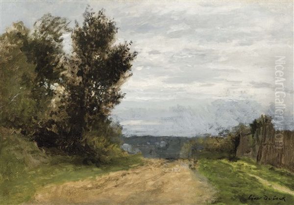 Chemin Vicinal Oil Painting by Cesar De Cock