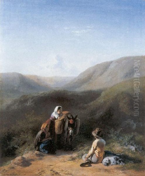 De Ontmoeting Oil Painting by Xavier De Cock