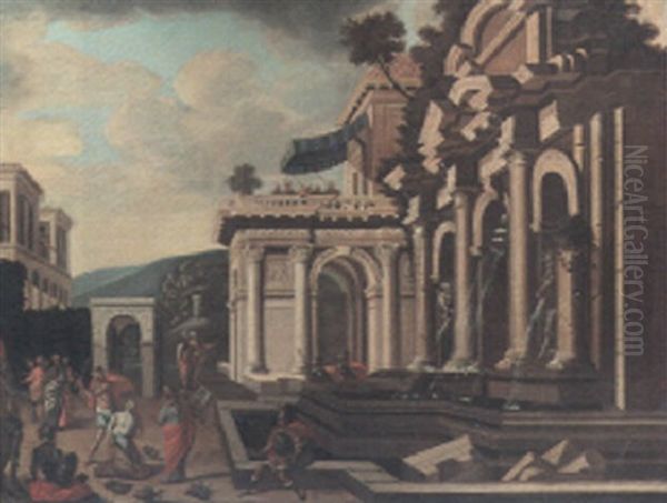 The Martyrdom Of Saint Catherine Of Alexandria Oil Painting by Viviano Codazzi