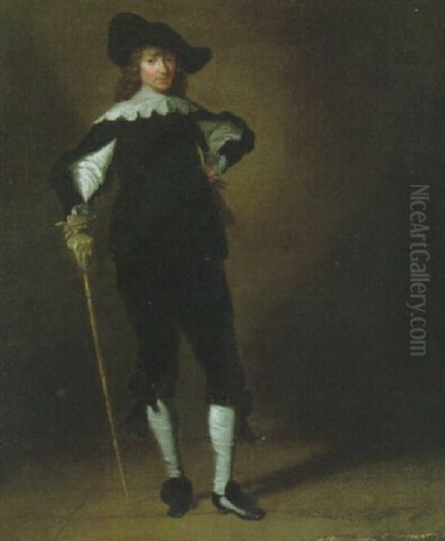 A Cavalier Oil Painting by Pieter Codde