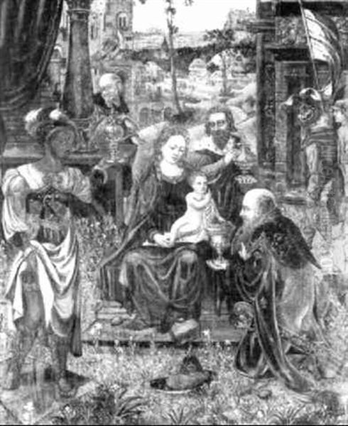 The Adoration Of The Magi Oil Painting by Pieter Coecke van Aelst the Elder