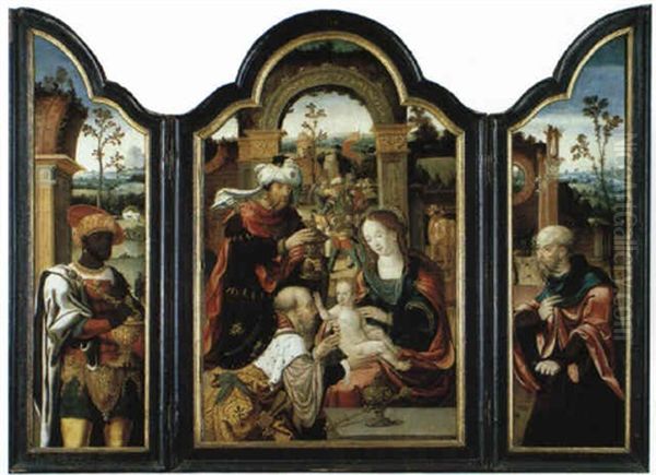 L'adoration Des Mages Oil Painting by Pieter Coecke van Aelst the Elder