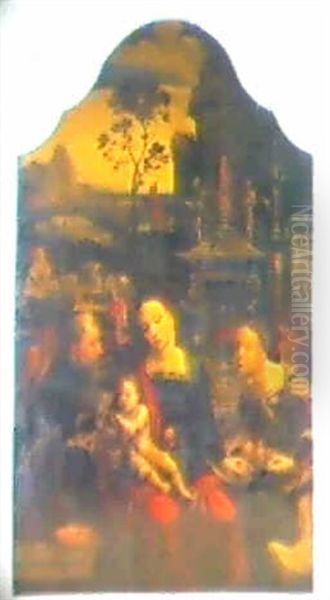The Holy Family Oil Painting by Pieter Coecke van Aelst the Elder